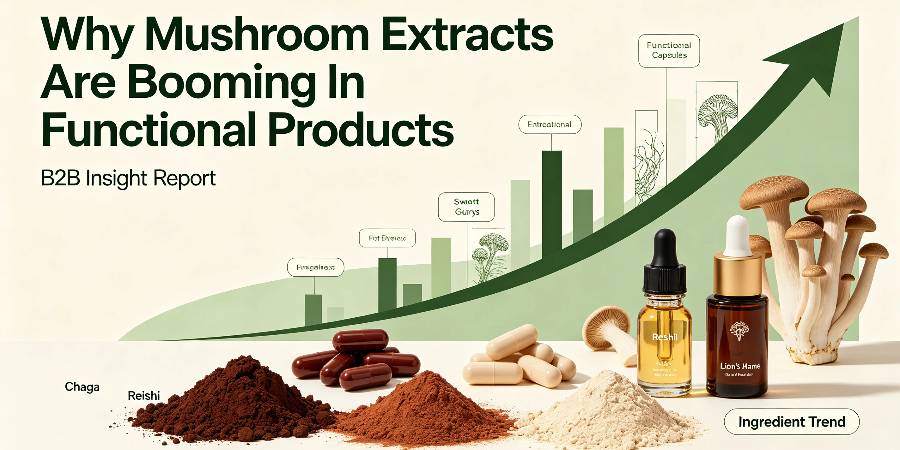 Why Mushroom Extracts Are Booming In Functional Products Why Mushroom Extracts Are Booming In Functional Products